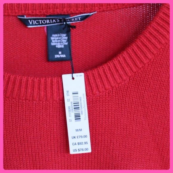 New Victoria’s Secret Red Angel Sweater - Picture 4 of 6
